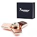 Syourself Hand Fidget Spinner EDC Focus Toy, Durable Copper, Si3N4 Ceramic Bearing High Speed Up to 6 Min Spins-Perfect Metal Tri-Spinner for Anxiety Relief Adult+Gift Box(Bright Copper)