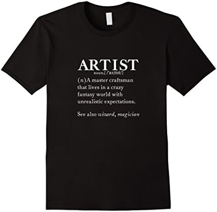 Men's NounWear - Artist Noun Definition  -  Artist Meaning Shirt XL Black