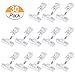 Plastic Rotatable Sign Clips Merchandise Sign Clip Display Clip Holder Stand, Clear (30 Pack, 8 cm Wide)