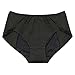 Neione Women Girls Period Panties Leak Proof Menstrual Underwear 2 Pack Black Gray 4XL