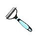Hihamer Dematting Tool for Dogs - Double Sided Rake Comb Grooming Tools for Undercoat Removal - For All Pets With Medium and Long Hair