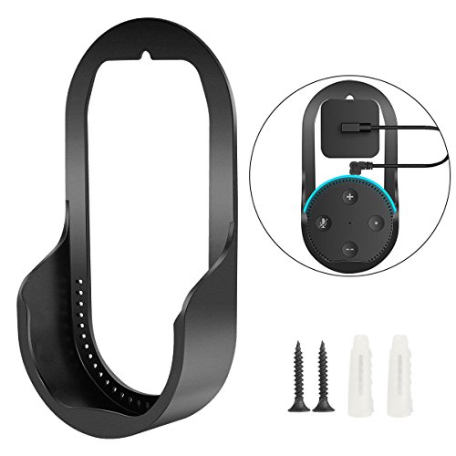 Outlet Wall Mount Stand for Alexa Echo Dot 2nd Generation, Echo Dot Holder Without Messy Wires or Screws,Space-Saving Dot Accessories for Smart Home in Kitchen,Bathroom,Classroom(Black) - Thumbnail 3