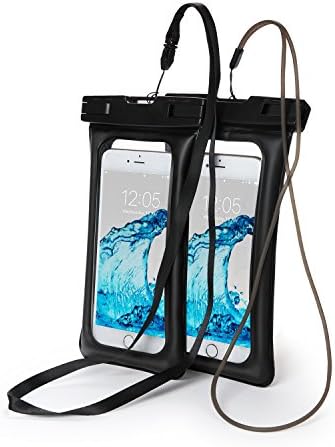 Floatable Waterproof Case,Finest TPU Floating Pouch,Durable Dry Bag, with EXTRA Fluorescent Lanyard,for iPhone 7 Plus, 7, 6, 6 Plus, 6s,5s,Andriod up to 6''(2 Pack)