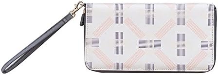 SAANEE RFID Travel Wallet & Documents Organizer Zipper Case, Family Passports Holder with Wristlet Strap (Elegance)