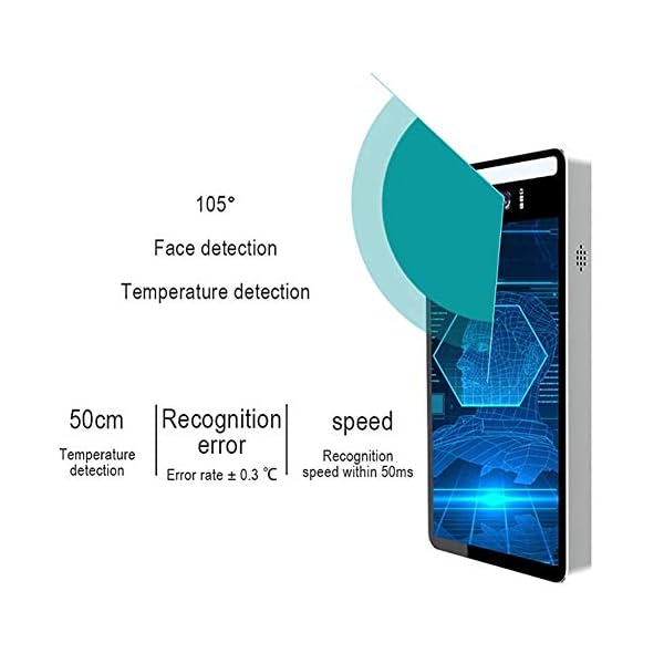 HHJY Temperaturmessung Gesichtserkennung, Infrarot Sensor, Zugangskontrollsystem, Fernglas Erkennung, Infrarot Kamera… – Bild 4