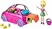 Polly Pocket - Picnic Cruiser - pink Cabrio with Pull-out Table