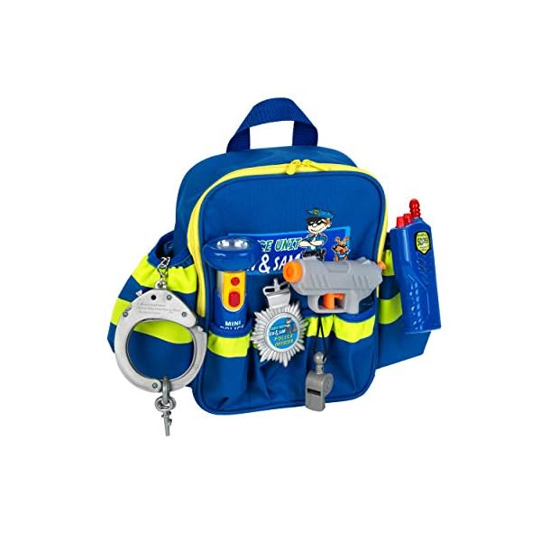Theo Klein 8802 Police Unit Ben & Sam Police Backpack with Accessories I With Battery-Powered torch, handcuffs and much… – Bild 4