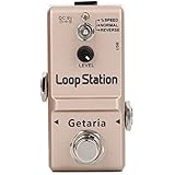 Getaria GE-MT-LN-332S Loop Station Looper Effects Pedal Unlimited Overdubs 10 Minutes of Looping, 1/2 time, and Reverse