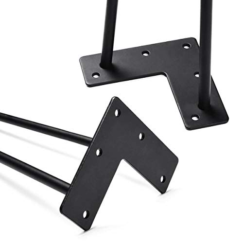 Tengchang 22" Hairpin Legs Industrial - Mid Century Modern Heavy Duty Solid Iron Set of 4