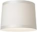Brentwood White Fabric Drum Shade 13x14x10 (Spider)