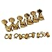 Musiclily 6-in-line Sealed Electric Guitar String Tuning Pegs Keys Machine Heads 6R Tuners Set for Fender Stratocaster Telecaster Guitar,Gold