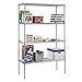 Sandusky WS481886-C Chrome Heavy Duty Steel Adjustable Wire Shelving, 4 Shelves 800 lb. Per Shelf Capacity, 86