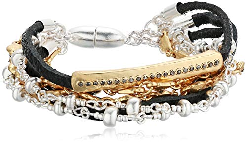 Lucky Brand Jewelry Pulsera de cadena Lucky Layer, dos tonos
