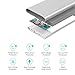Power Bank 10000mAh Portable Charger Lightning & Micro-USB Input External Battery Pack BENANNA S1 for iPhone X 8 7 6 5 Plus iPad Cell Android Phone Samsung Galaxy Note LG Gopro And More - Silver