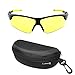 iLumen8 Best Shooting Glasses UV Blacklight Flashlight Yellow Safety Eye Protection See Dog Cat Urine Amber Black Lights Night Vision Ultraviolet (Yellow, 2 Pair)