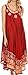 Sakkas 15009 - Alexis Embroidered Long Sleeveless Floral Caftan Dress / Cover Up - Red - OS