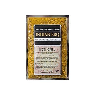 BOTI GRILL spezieller indischer Barbecue Rub Premium Gewürzmischung zum grillen und braten von Fleisch Fisch und Gemüse für V