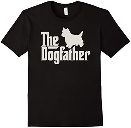 Mens The Dogfather West Highland White Terrier Dog Owner Shirt Large Black