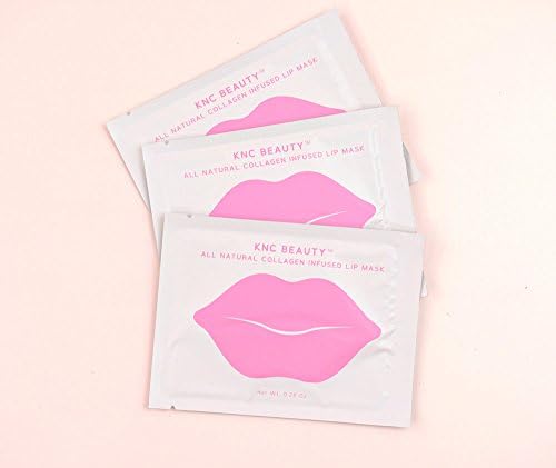 KNC Beauty All Natural Collagen Infused Lip Mask, 3 Pack