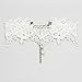 DZT1968 Women Pendant Necklace Choker Chains Charm Lace pearl women collar (White)