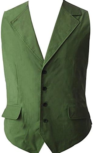 FSTY Men`s fashion cotton green and grey vest (MEN-L)