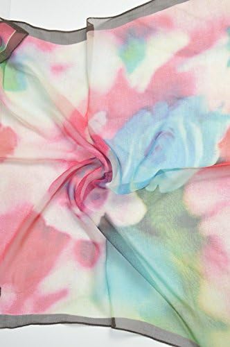 Jocelyn Nord Fashion Silk Small Square 100% Mulberry Silk Graphic Print