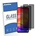 Jbao Direct Compatible Xiaomi Redmi Note 7 Pro Privacy Screen Protector, Anti-Spy Tempered Glass Film, 2.5D [Bubble Free] [Anti-Scratch] [Smooth Touch] HD Clear Film for Xiaomi Redmi Note 7 Pro