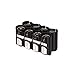 Storacell CR1238pkTB by Powerpax CR123 Battery Caddy, Black, Holds 8 Batteries