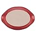 Rachael Ray Cucina Stoneware 12-Ounce Oval Au Gratin, Cranberry Red