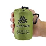 Mezonn Emergency Sleeping Bag Survival Bivy Sack Use as Emergency Blanket Lightweight Sleeping Bag Survival Gear for Outdoor Hiking Camping Keep Warm After Earthquakes, Hurricanes and Other disasters