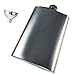 Hip Flask, Gunmetal Gray - Devil Joe's 8oz Sippin' Flask - 8 Ounce Whiskey Drinking Flask, Premium Quality Stainless Steel with Captive Cap - Perfect Gift for Birthdays, Weddings, and Anniversaries