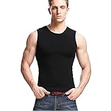 XUDIAN Men's Tank Top Stretchy Athletic Sleeveless Shirt Crewneck