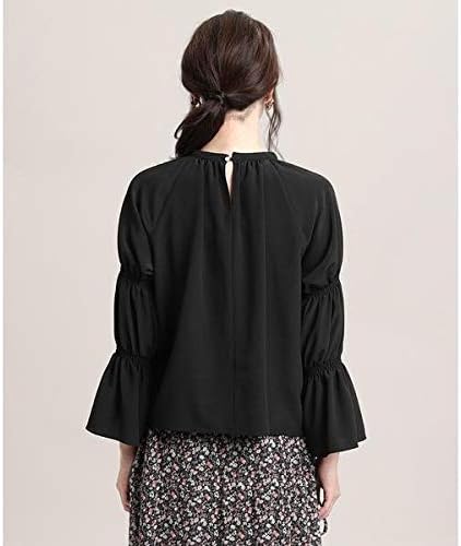 Amazon エフデ 大きいサイズ シャーリングスリーブブラウス Maglie Par Ef De ブラック 15 シャツ ブラウス 通販