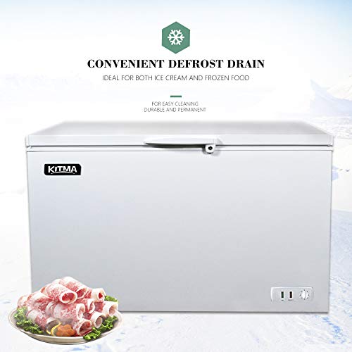 Commercial Top Chest Freezer Kitma 15.9 Cu. Ft Deep Ice Cream Freezer
