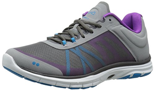 RYKA Women's Dynamic 2 Cross-Training Shoe, Forge Grey/Metallic Steel Grey/Bright Violet, 8.5 M US
