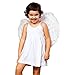 Sunboom Angel Wing Feather Halloween Costume, Cosplay Christmas Wings for Kids and Adults, White Large Angel Wing