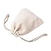 JIAKAI Pack of 30PCS 3x3.7Inch Double Drawstring Cotton Cloth Bag for Small Jewelry Bracelet Beads Spice Gift Bags