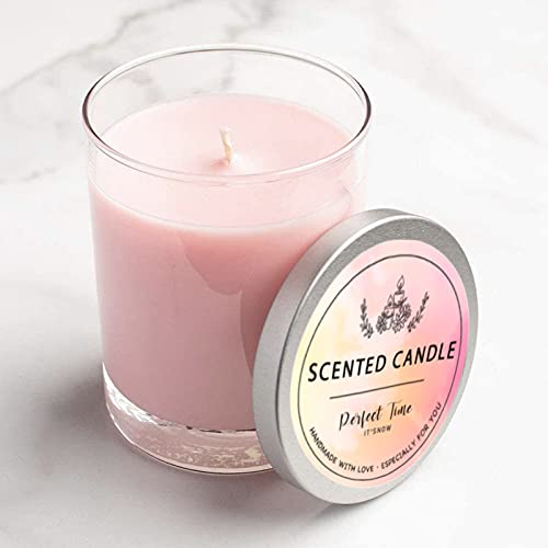 Candle Label Roll, 2 Inch 300pcs Waterproof Labels for Candle Making Supplies, Candle Tins, Candle Container, Candle Jars with lids, Candle Boxes Packaging, Labels Stickers for Candle Making