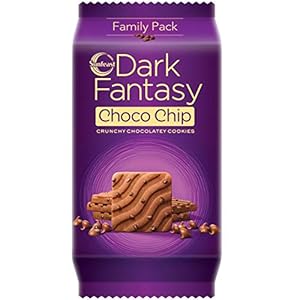 Sunfeast Dark Fantasy Choco Chip 350g Pack | Crunchy Chocolatey Cookies