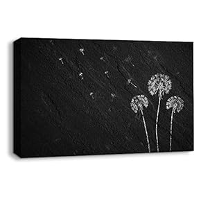 Canvas Wall Art Sports Abstract Black Painting Artwork for Home Prints Framed - 12x18 inches