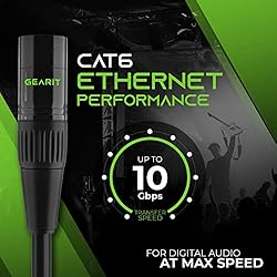 GearIT CAT6 Ethernet Cable, EtherCON-Compatible