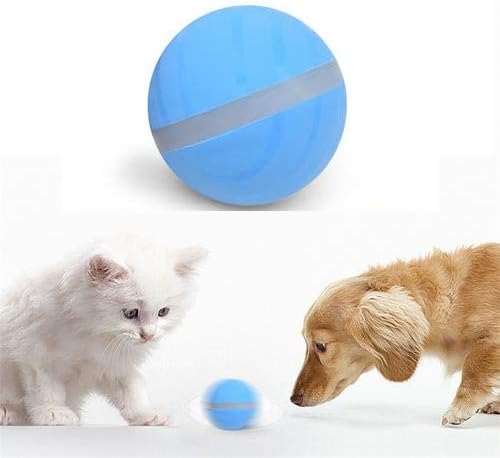 whenear Wicked Ball Interactive Cat Toy USB Electric 360 Degree Self Rotating Ball Automatic Light Pet Toy-One Piece