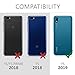 kwmobile Full Case Compatible with Huawei Y5 (2019) - Case Hard Shell Plastic Phone Cover with Screen Protector - Metallic Black