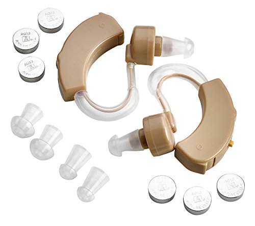 MEDca BTE Behind The Ear Sound Amplifier Super Mini Size Sound Enhancer for Better Hearing (Pair)