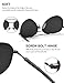 LUENX Aviator Sunglasses for Men Women Polarized Driving UV 400 Protection Grey Lens Gun Metal Frame 60mm