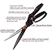 GARTOL Grass Shears Garden Clippers-180 Degrees Rotating Cutter Head, SK-5 Steel Blade, Garden Grass Scissors, Good for Trimming Various Grass and Light Hedges