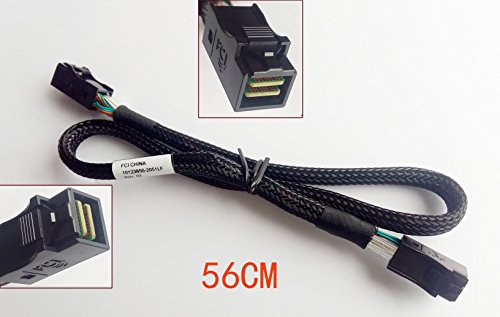 Internal Mini SAS SFF-8643 to Mini SAS SFF-8643 Mini SAS Cable, 1.8 FT/56 CM