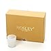 Hosley's Set of 12 Frosted White Glass Votive/Tea Light Holder. Ideal for Use with Tea Lights for Weddings, Parties, Aromatherapy, Votive Candle Gardens. Bulk Buy O4