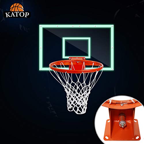 image for katop Wall Mounted Basketball Hoop with 36 x 22in Backboard, Professio