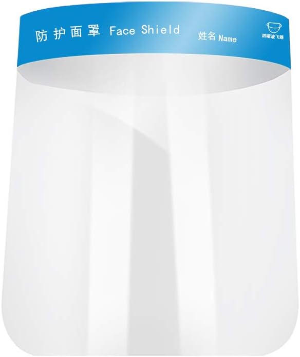 dontdo 1Pc Adjustable Windproof Anti Droplet Dust-Proof Full Face Protective Visor Shield for Adult and Children Blue